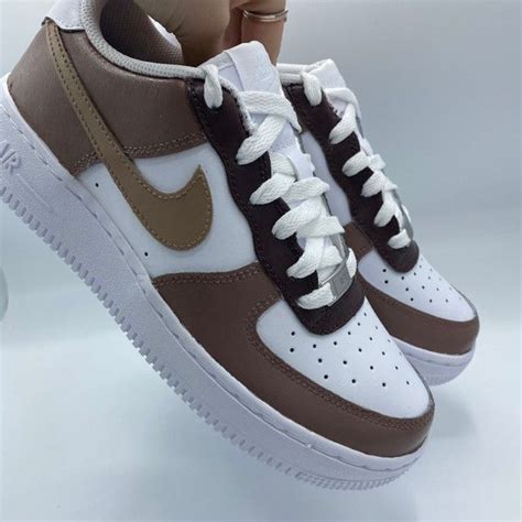 nike air force braun weiss|air force 1 brown shoes.